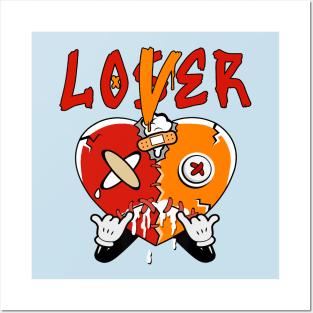 Loser Lover Drip Heart Cool Heart Posters and Art